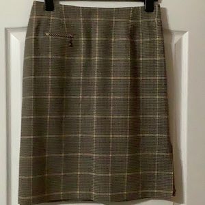 Pendleton 100% wool plaid skirt